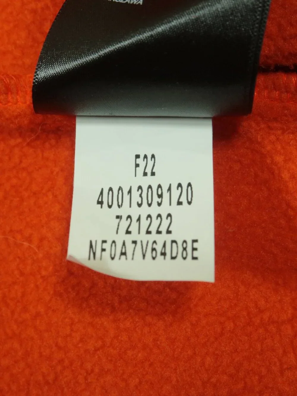 The North Face Gatorade Skyline Fleece Jacket Mens L Orange Full Zip